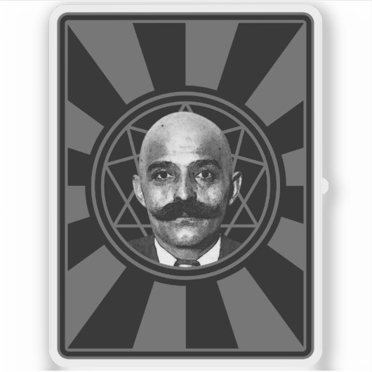 G.I. Gurdjieff De Magus - v2 (grijs) Sticker (Voorkant)
