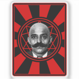 G.I. Gurdjieff De Magus - v2 (rood) Sticker