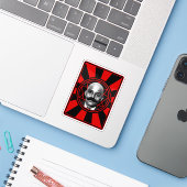 G.I. Gurdjieff De Magus - v2 (rood) Sticker (Laptop met iPhone)