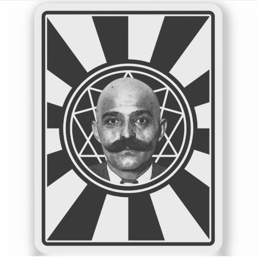 G.I. Gurdjieff De Magus - v2 (wit) Sticker (Voorkant)