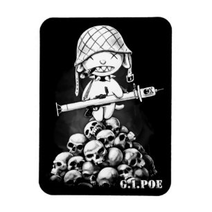 G.I. Poe - A Real Zombie Hero - Magnet Magneet