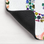 G Initiaal Gemstone Design Muismat (Hoek)