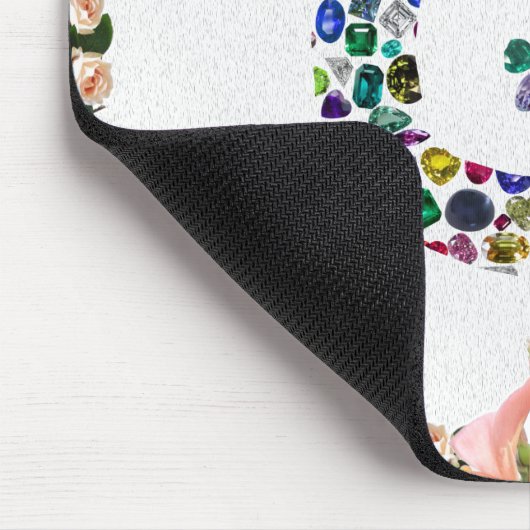 G Initiaal Gemstone Design Muismat (Hoek)