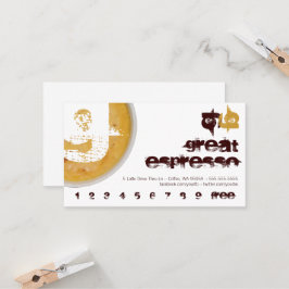 G - Initiaal Letter Foamy Coffee Cup Loyalty Punch