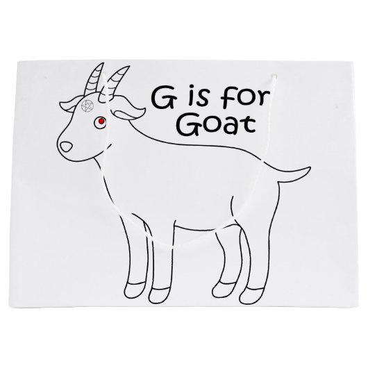 G is voor cadeautas voor geiten (Voorkant)