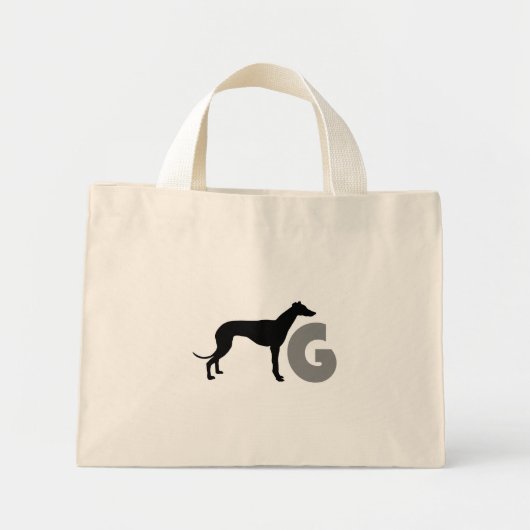 g is voor de grijze zak mini tote bag (Voorkant)