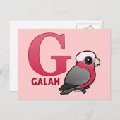 G is voor Galah Briefkaart (Voorkant / Achterkant)