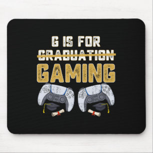 G is voor gaming leuk school Afstuderen gamer boy  Muismat