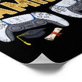 G is voor gaming leuk school Afstuderen gamer boy  Poster (Hoek)