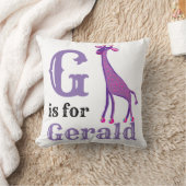 G is voor Gerald baby jongen  Kussen (Deken)