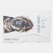 G is voor German Shepherd Theedoek (Horizontaal)