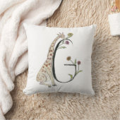 G is voor Giraffe en Gerber Daisy Pillow! Kussen (Deken)