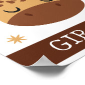 G is voor Giraffe, kinderkamer, slaapkamer, kinder Poster (Hoek)