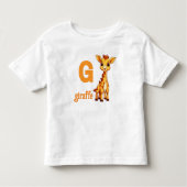 G is voor Giraffe Peuter T-shirt (Voorkant)