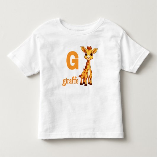 G is voor Giraffe Peuter T-shirt (Voorkant)