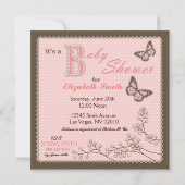 G is voor Girl Invitation Square Kaart (Achterkant)