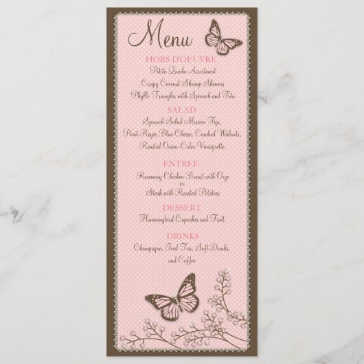 G is voor Girl Menu Card (Achterkant)