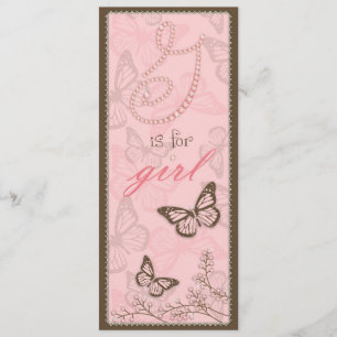 G is voor Girl Menu Card 2