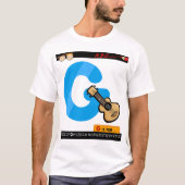 G is voor gitaar t-shirt (Voorkant)
