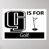 G is voor Golf Poster (Voorkant)