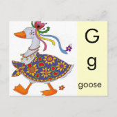 G is voor Goose Briefkaart (Voorkant)