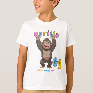 "G is voor Gorilla" Alfabet T-shirt - elke dag gro
