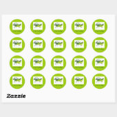 G is voor Grasshopper Ronde Sticker (Vel)