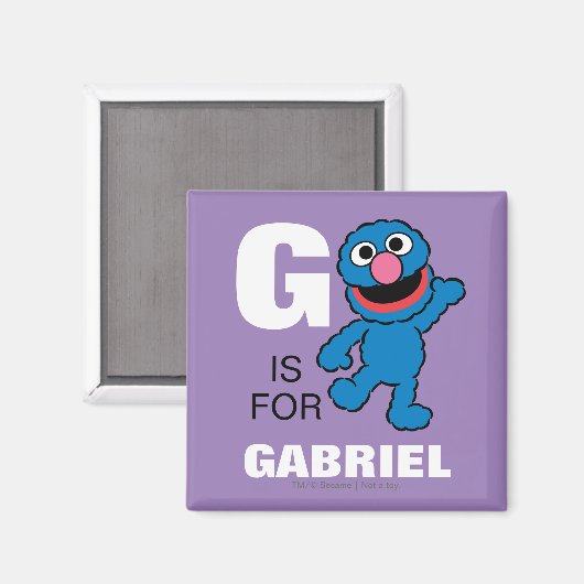 G is voor Grover | Jouw namen toevoegen Magneet (Voorkant / Achterkant)