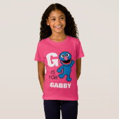 G is voor Grover | Jouw namen toevoegen T-shirt (Voorkant volledig)