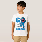 G is voor Grover | Jouw namen toevoegen T-shirt (Voorkant volledig)