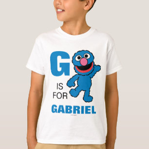 G is voor Grover   Jouw namen toevoegen T-shirt