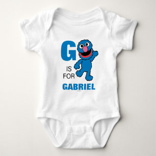 G is voor Grover   Voeg je naam toe Romper