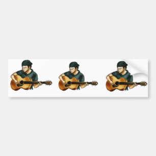 G is voor Guitar Bumpersticker