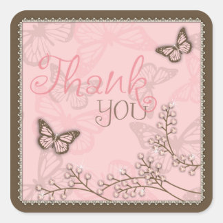 G is voor Meisje TY Square Sticker