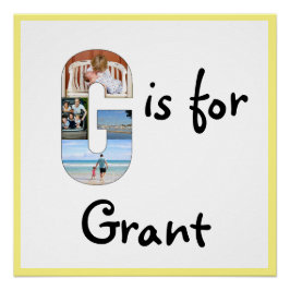 G is voor Naam Perfect Poster