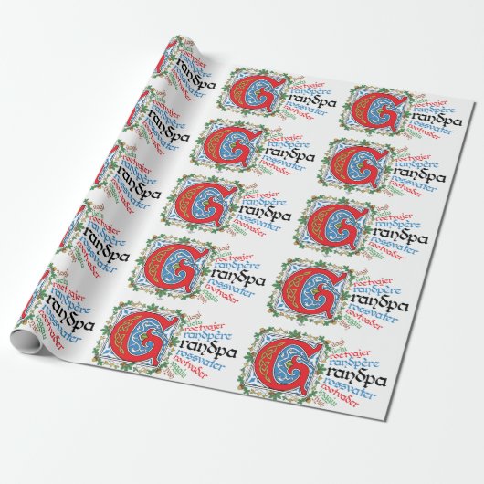 G is voor opa inpakpapier (Uitgerold)