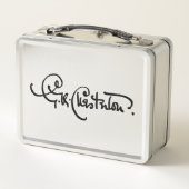 G.K. Chesterton aan het werk (Achterkant)