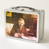 G.K. Chesterton aan het werk (Voorkant)