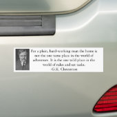 G.K. Chesterton Bumpersticker (Op auto)