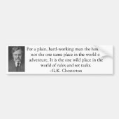 G.K. Chesterton Bumpersticker (Voorkant)