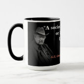 G.K. Chesterton citaat over een maatschappij in de Mok (Links)