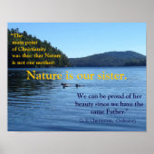 G. K. Chesterton citaat over natuur - poster (Voorkant)