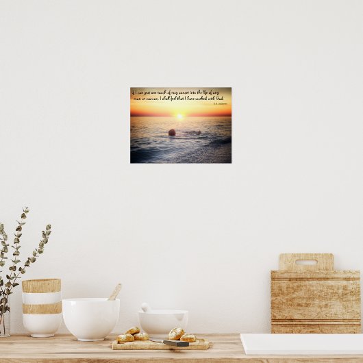G. K. Chesterton citaat over zonsondergang - poste Poster (Keuken)