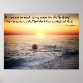 G. K. Chesterton citaat over zonsondergang - poste Poster (Voorkant)