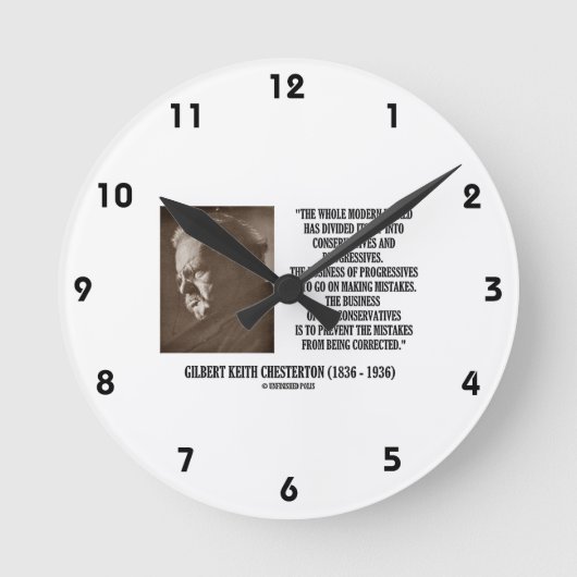 G.K. Chesterton Conservatives Progressives Ronde Klok (Voorkant)