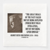 G.K. Chesterton Great Ideals Of The Past Not Lived Servet (Voorkant)