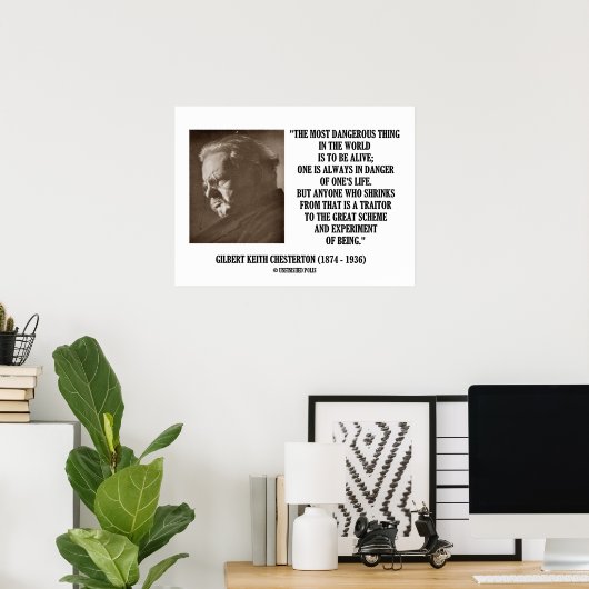 G.K. Chesterton Great Scheme Experiment Of Poster (Thuiskantoor)