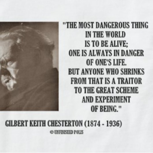 G.K. Chesterton Great Scheme Experiment Of T-shirt