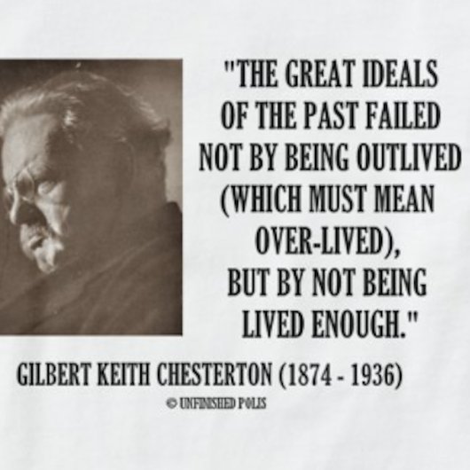 G.K. Chesterton grote deals in het verleden niet l T-shirt