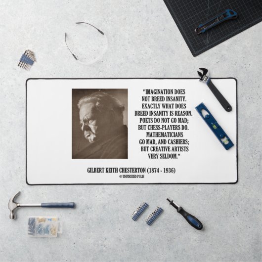 G.K. Chesterton Imagination Insanity Creative Bureaumat (Werkstation)